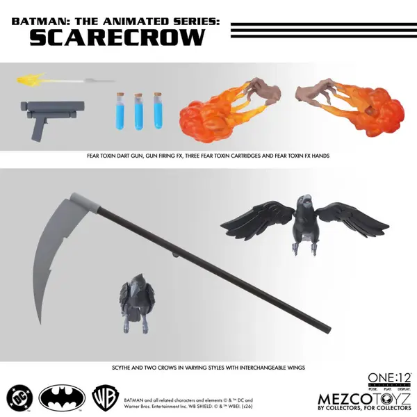 BATMAN The Animated Series Figurine Scarecrow One:12 Mezco Toyz
