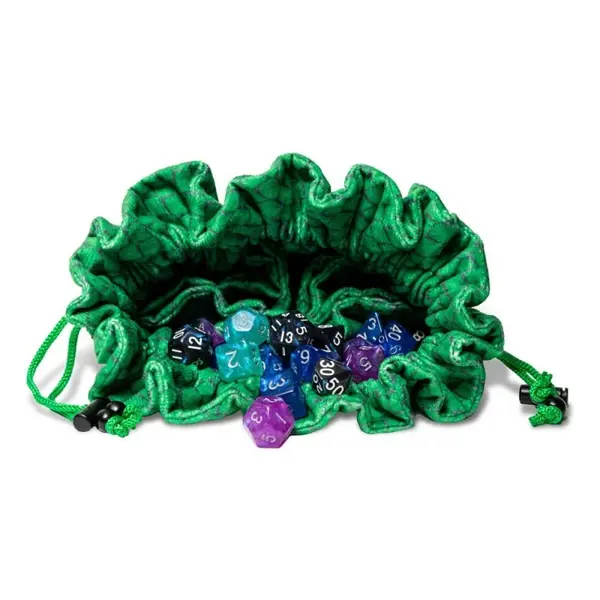 Dragon Storm - Sac à dés Dragon Storm avec compartiments Green Dragon Scales