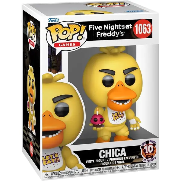 FIVE NIGHTS AT FREDDY'S - CHICA -FNAF 10TH ANNIVERSARY- POP!