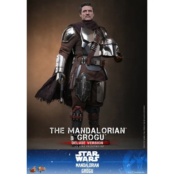 STAR WARS Figurine The Mandalorian & Grogu Deluxe Version Hot Toys