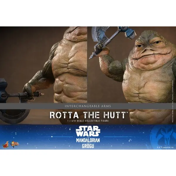 STAR WARS Figurine Rotta The Hutt Movie Masterpiece Hot Toys