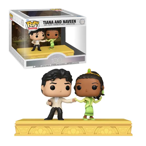 Figurine Disney - Disney 100Th Tiana & Naveen Pop 10cm