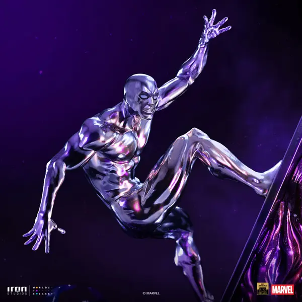 MARVEL Statue Silver Surfer Deluxe Art Scale Iron Studios