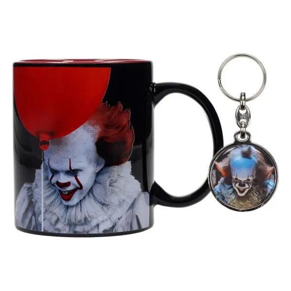 Ça - Pack mug avec porte-clés Grippe-Sou, le Clown dansant
