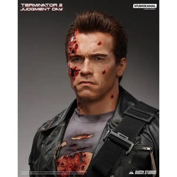 TERMINATOR 2 Buste Taille Réelle T-800 Battle Damaged Queen Studios