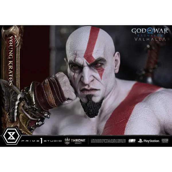 GOD OF WAR Ragnarok Statue Young Kratos Throne Legacy Bonus Version Prime 1 Studio