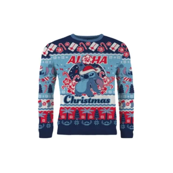 Lilo & Stitch - Pull de Noël Stitch Aloha Christmas