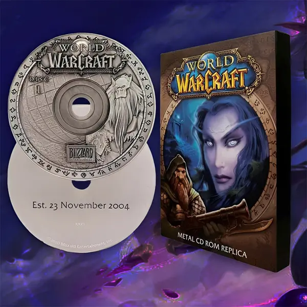 WORLD OF WARCRAFT Réplique CD-ROM World Of Warcraft Fanattik