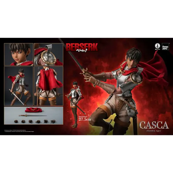 BERSERK Figurine Casca Golden Age Threezero