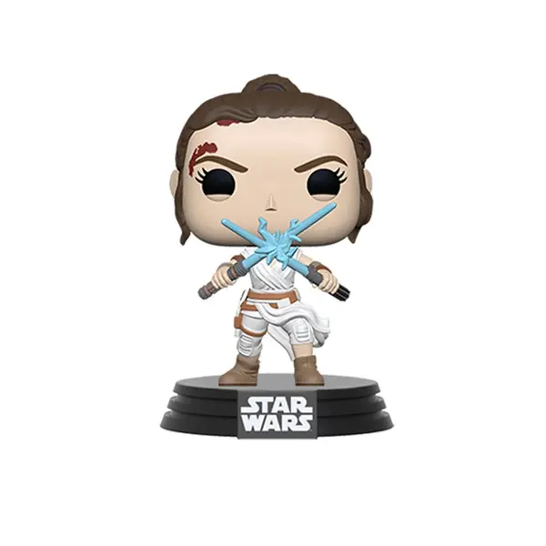Figurine Star Wars Episode 9 - Rey W/2 Light Sabers Pop 10cm