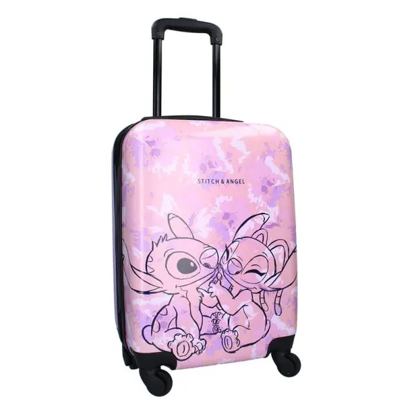 Lilo & Stitch - Valise Trolley Ohana Forever pink 46 cm
