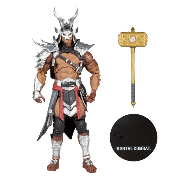 SHAO KAHN PLATINUM KAHN MORTAL KOMBAT FIGURINE 18 CM