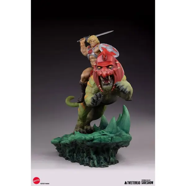 MAITRES DE L’UNIVERS Statue 1/4 He-Man and Battle Cat Tweeterhead