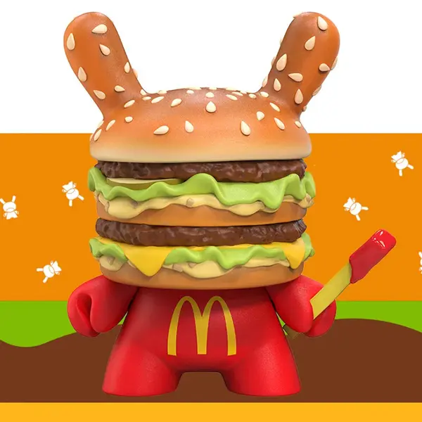 MCDONALD'S Figurine Dunny Big Mac Kidrobot