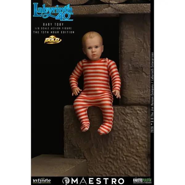 LABYRINTHE Figurine Jareth le Roi des Gobelins The 13th Hour Gold Edition Infinite Statue