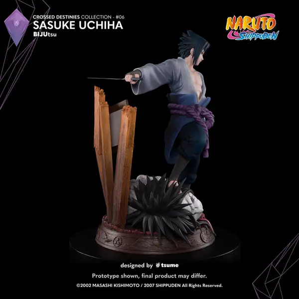 NARUTO SHIPPUDEN Statue BIJUtsu Sasuke Uchiha Crossed Destinies Collection Tsume Art