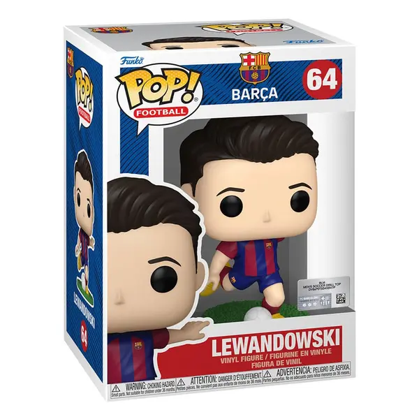 LEWANDOWSKI EFL POP FOOTBALL VINYL FIGURINE BARCELONA 9 CM