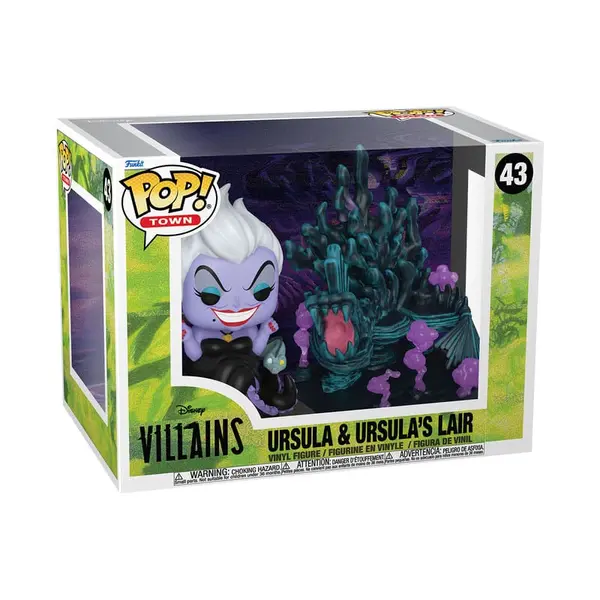 URSULA S LAIR DISNEY VILLAINS POP TOWN VINYL FIGURINE 9 CM