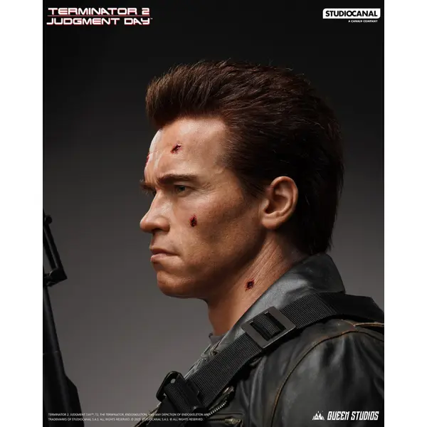 TERMINATOR 2 Buste Taille Réelle T-800 Battle Damaged Queen Studios