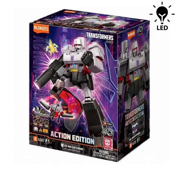 TRANSFORMERS - MEGATRON FIGURINE PLASTIC MODEL KIT BLOKEES ACTION EDITION 02 LIGHT UP