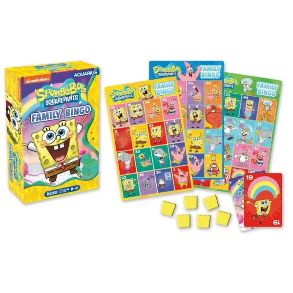 Bob l' éponge - Jeu de plateau Family Bingo en version anglaise