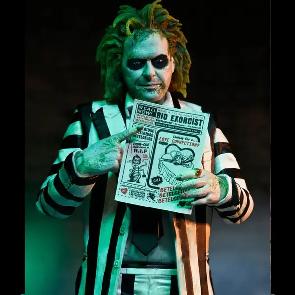 BEETLEJUICE Figurine Ultimate Striped Suit Beetlejuice Neca