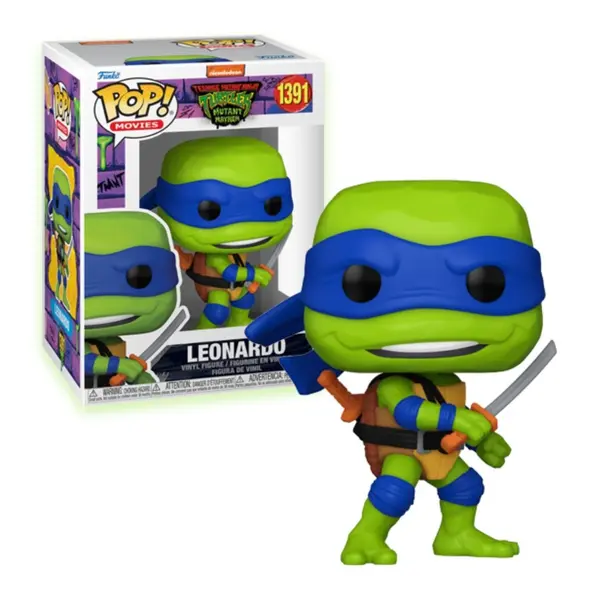 Figurine TMNT Tortues Ninja Mayhem - Leonardo Pop 10cm