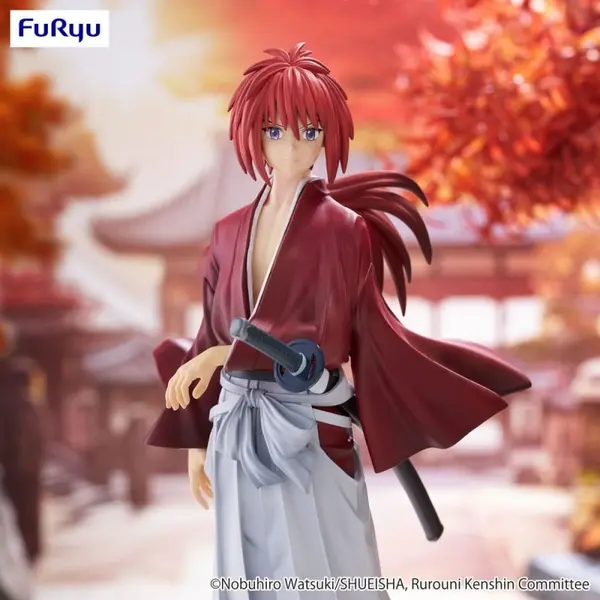 Rurouni Kenshin: Meiji Kenkaku Romantan - Statuette Trio-Try-iT Kenshin Himura 19 cm