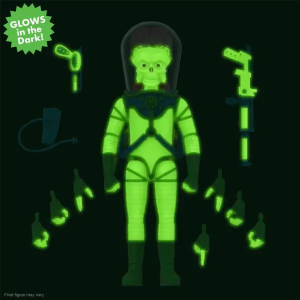 MARS ATTACKS Figurine Ultimates Martian Invasion Begins Glow In The Dark Super7