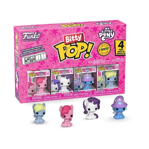 Mon Petit Poney - Pack 4 figurines Bitty POP! Mon Petit Poney (série 2) 2,5 cm