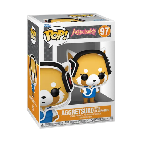 SANRIO - AGGRETSUKO AVEC CASQUE POP VINYL 9 CM
