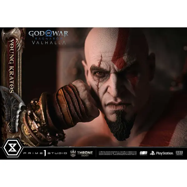 GOD OF WAR Ragnarok Statue Young Kratos Throne Legacy Bonus Version Prime 1 Studio