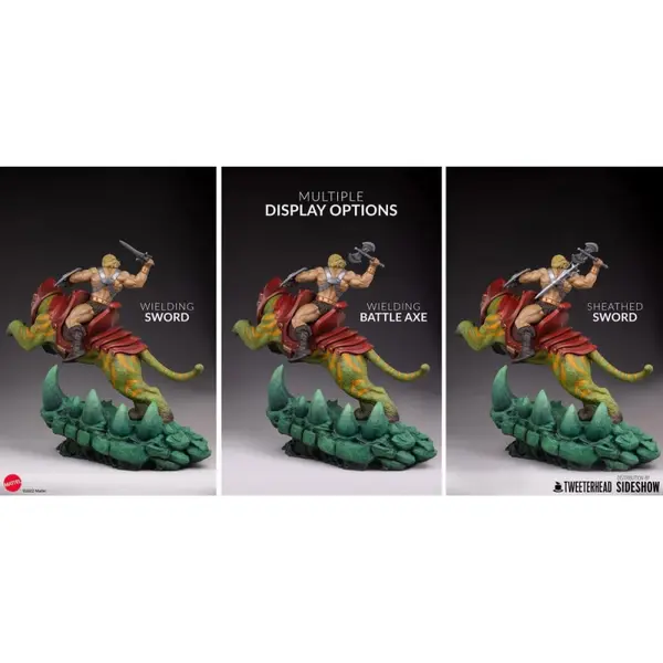 MAITRES DE L’UNIVERS Statue 1/4 He-Man and Battle Cat Tweeterhead