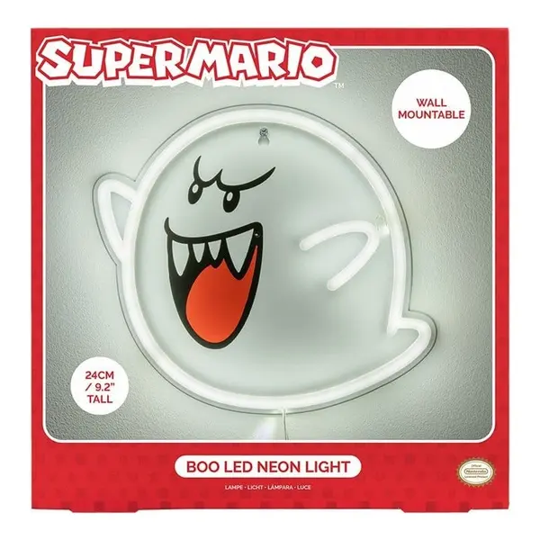 Nintendo - Lampe murale LED Neon Boo 23 x 23 cm