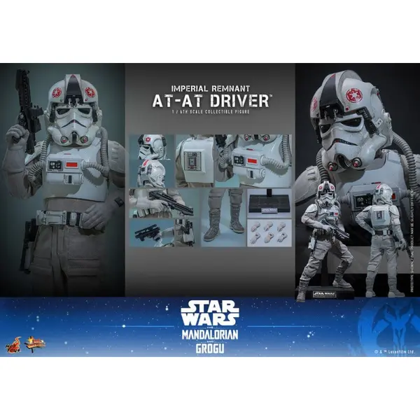 STAR WARS The Mandalorian & Grogu Figurine Imperial Remnant AT-AT Driver Movie Masterpiece Hot Toys