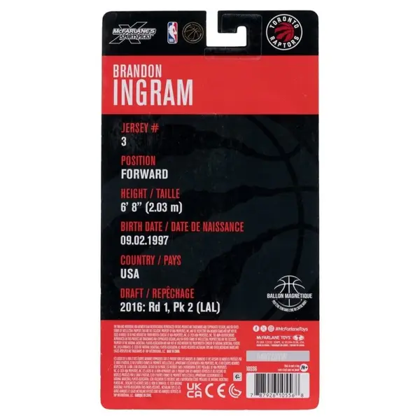 NBA - Figurine SportsPicks Brandon Ingram (Toronto Raptors) 16 cm