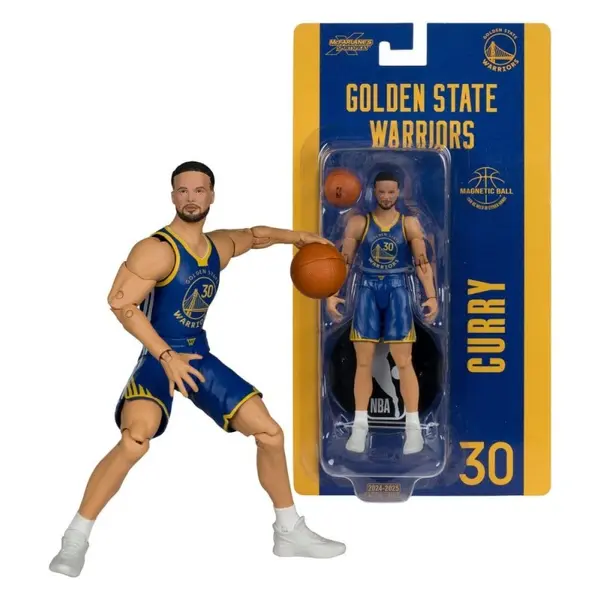 NBA - Figurine SportsPicks Stephen Curry (Golden State Warriors) 15 cm
