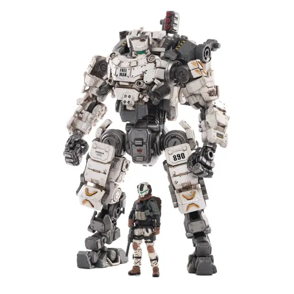 JOY TOY STEEL BONE CLASSIC ARMOR MECHA WHITE FIGURINE 20 CM