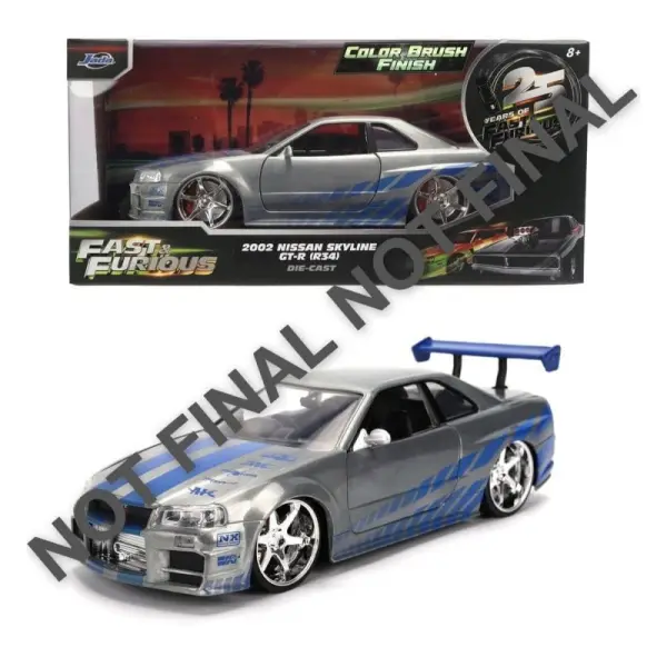 Fast & Furious - Véhicule Diecast 1:24 Anniversary Nissan Skyline 19 cm
