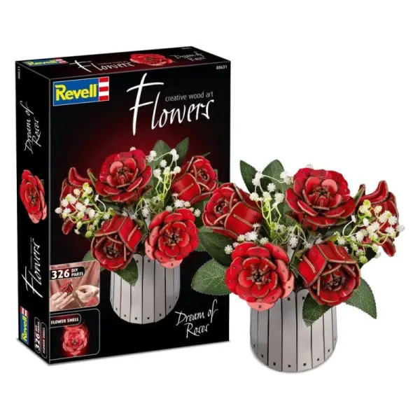 Revell - Fleurs en bois Dream of Roses 22 cm