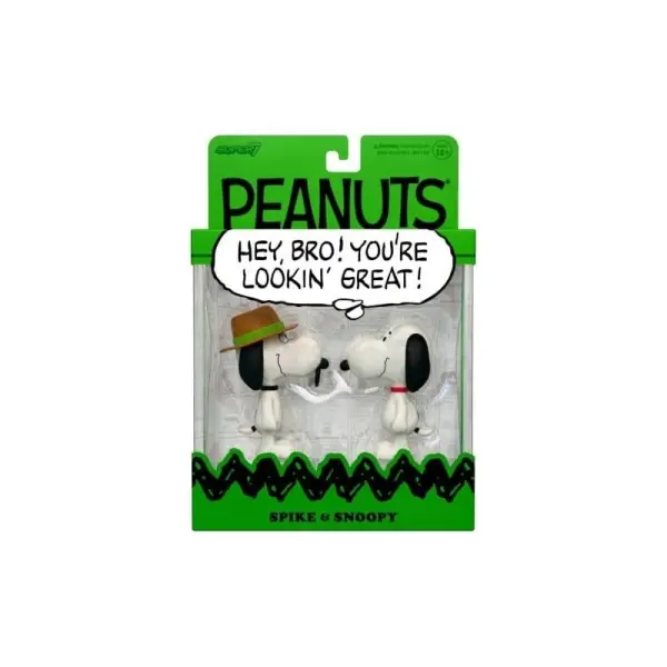 Snoopy - Pack 2 figurines ReAction Snoopy & Spike 10 cm