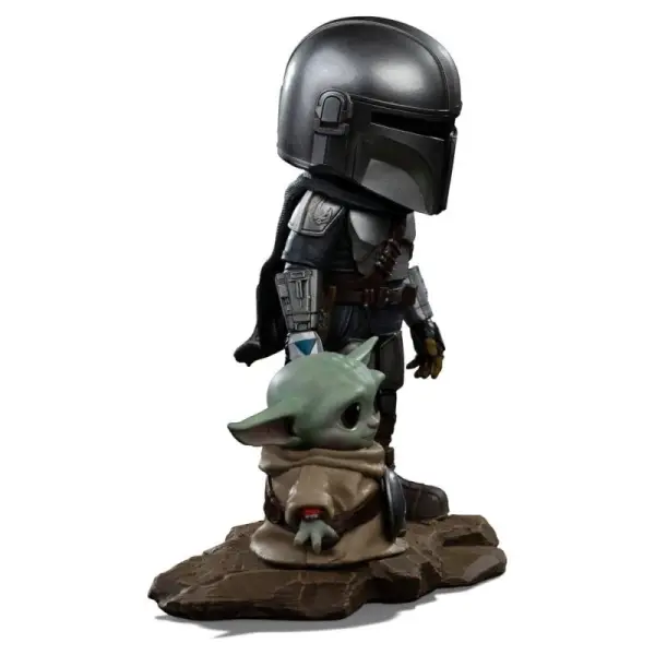 Star Wars The Mandalorian & Grogu - Figurine MiniCo The Mandalorian and Grogu