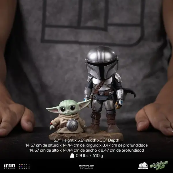 Star Wars The Mandalorian & Grogu - Figurine MiniCo The Mandalorian and Grogu