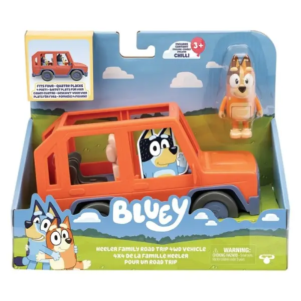 Bluey - Pack de figurines Heeler Family Road Trip