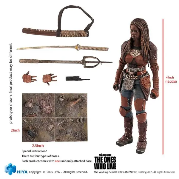 The Walking Dead: The Ones Who Lived - Figurine 1/18 Exquisite Mini Michonne 10 cm