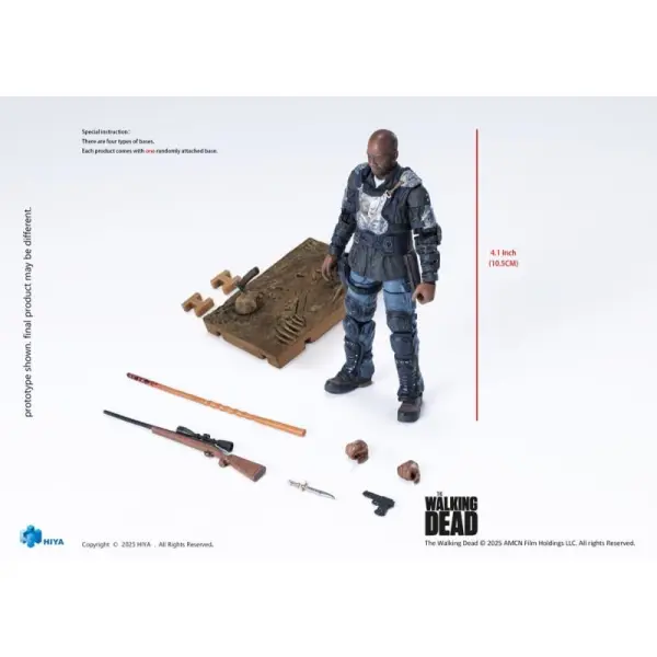 The Walking Dead: The Ones Who Lived - Figurine 1/18 Exquisite Mini Morgan 10 cm