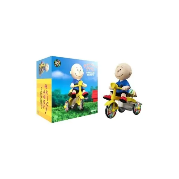 Snoopy - Véhicule Super Cycles Charlie Brown (Blue w/ Yellow Trike)