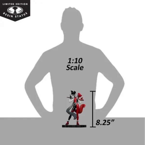 DC Direct - Statuette Harley Quinn: Red, White & Black 1/10 Harley Quinn by Alex Garner 21 cm