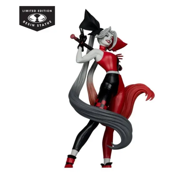 DC Direct - Statuette Harley Quinn: Red, White & Black 1/10 Harley Quinn by Alex Garner 21 cm
