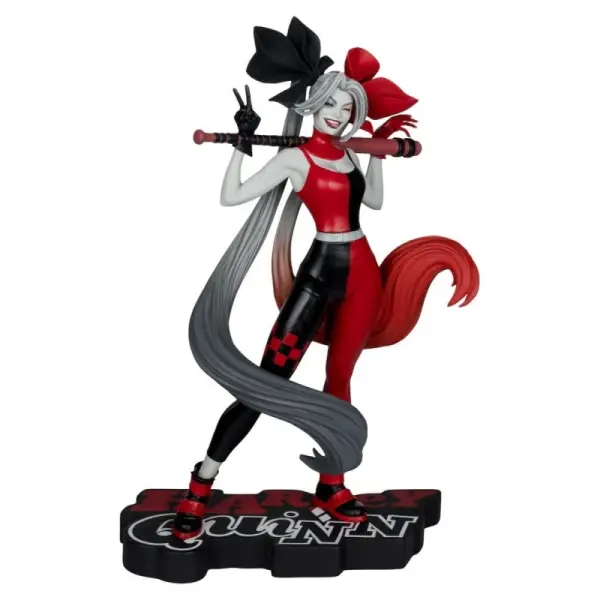 DC Direct - Statuette Harley Quinn: Red, White & Black 1/10 Harley Quinn by Alex Garner 21 cm